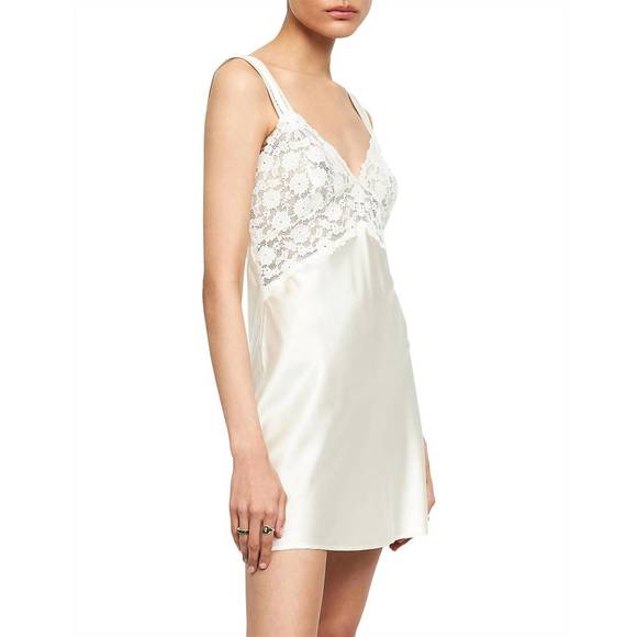 NEW LIONESS bel air lace mini dress in ivory - Picture 2 of 5